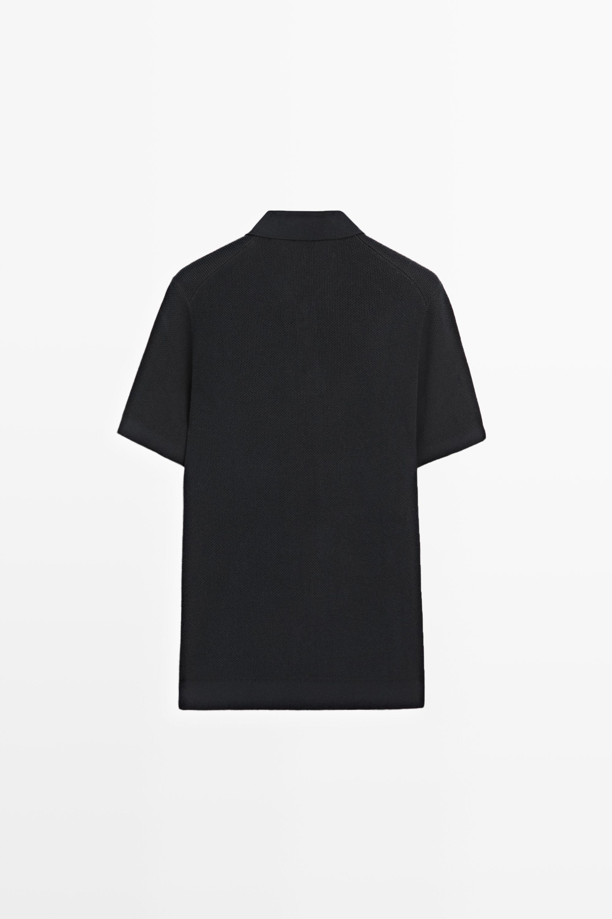 Polo texturé 100 % coton